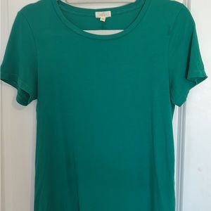 J Crew Womens Medium Green Shirt